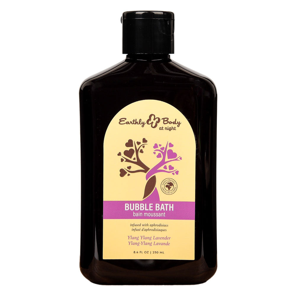 EB Hemp Seed Bubble Bath YLANG YLANG LAVENDER - 250 ml - Ylang Ylang Lavender Scented Bubble Bath - 250 ml Bottle Earthly Body